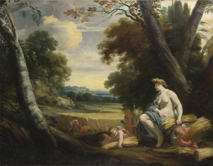 Ceres and Harvesting Cupids from Simon Vouet