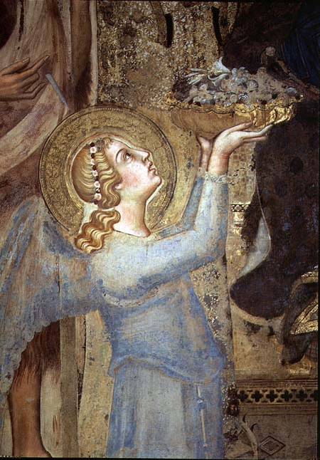 Maesta: Angel Offering Flowers to the Virgin from Simone Martini