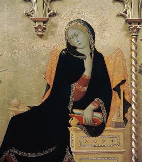 Simone Martini, Annunciation, Mary