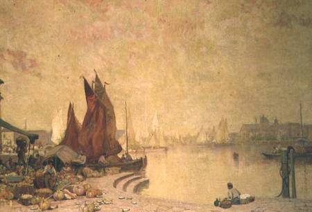 A Venetian Quay from Sir Alfred East