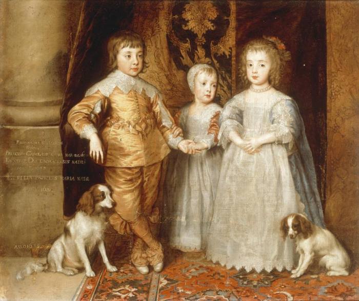 The Three Children of Charles I from Sir Anthonis van Dyck
