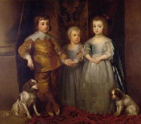 Prince Charles, Prince James and Princess Mary (oil on canvas)