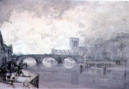 The Abbey and Nungate Bridge, Haddington, East Lothian from Sir Augustus Wall Callcott