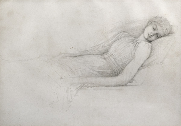 Study for 'Sleeping Beauty' from Sir Edward Burne-Jones