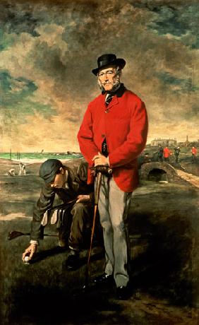 Portrait of John Whyte Melville of Bennochy and Strathkinness Captain of the Club 1823