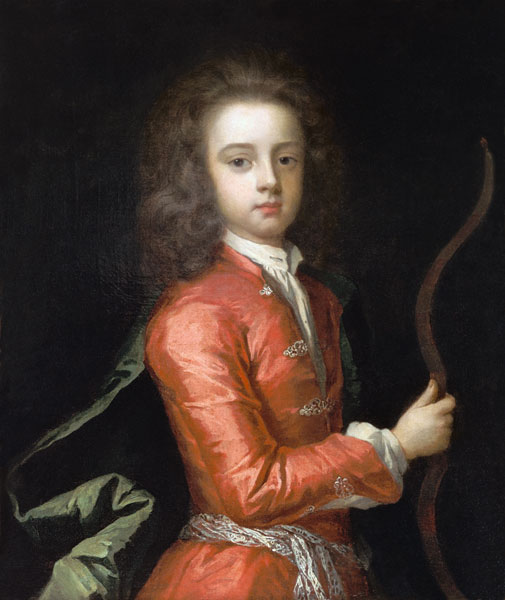 Portrait of a boy, said to be the Duke of Gloucester, holding a bow from Sir Godfrey Kneller