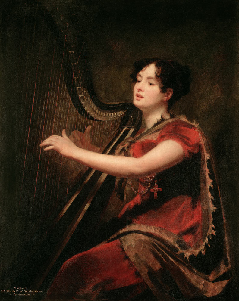 The Marchioness of Northampton, Playing a Harp, c.1820 from Sir Henry Raeburn