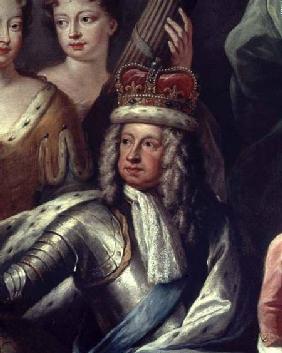 Detail of George I from the Painted Hall, Greenwich