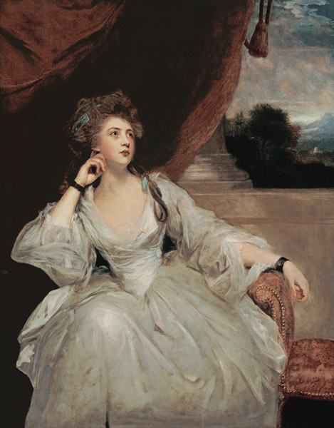 Portrait of Mrs. Stanhope (oil on canvas) from Sir Joshua Reynolds