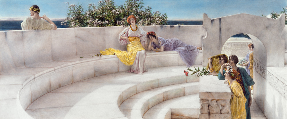 Under the Roof of Blue Ionian Weather from Sir Lawrence Alma-Tadema