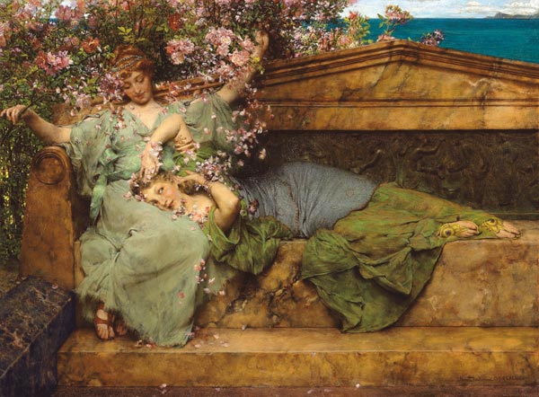 Im Rosengarten. from Sir Lawrence Alma-Tadema