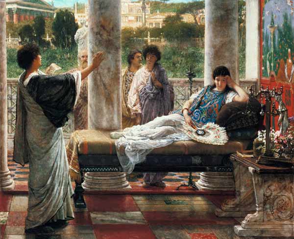 Anacreon Reading his Poems at Lesbia's House from Sir Lawrence Alma-Tadema