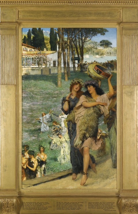 A spring festival (On the road to the Temple of Ceres) from Sir Lawrence Alma-Tadema