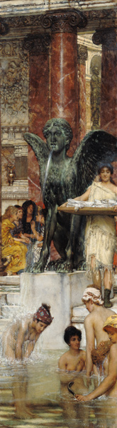 In the Roman Baths, or Roman Women In The Bath from Sir Lawrence Alma-Tadema