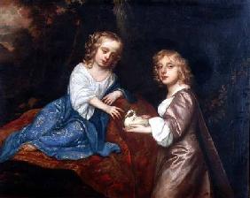 Double Portrait of Viscount Ascott and the Countess of Chesterfield as Children