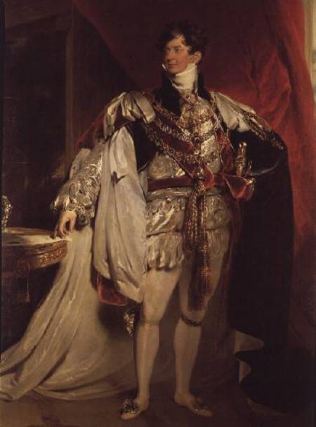 The Prince Regent, later George IV (1762-1830) in his Garter Robes from Sir Thomas Lawrence