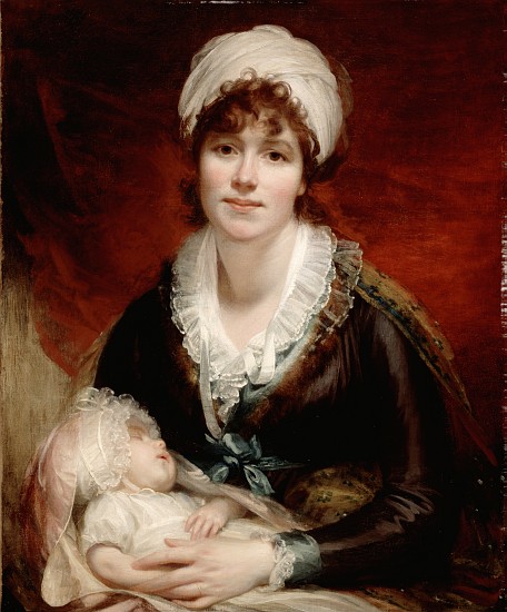 Lady Beechey and her Baby from Sir William Beechey