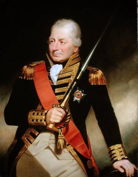 Portrait of John Jervis (1735-1823) First Earl of St. Vincent from Sir William Beechey