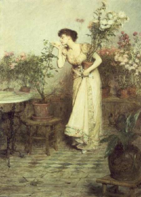 In the Conservatory from Sir William Quiller Orchardson