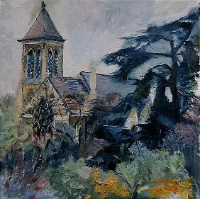 Christ Church, East Sheen (oil on canvas) 