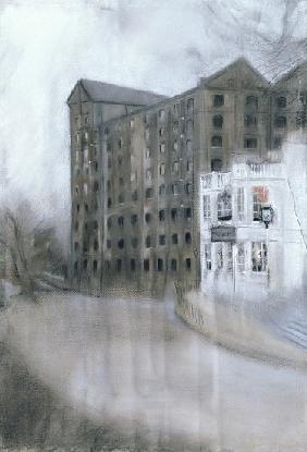 Mortlake Brewery (SW14, The Old Ship) 2005 (pastel on paper) 