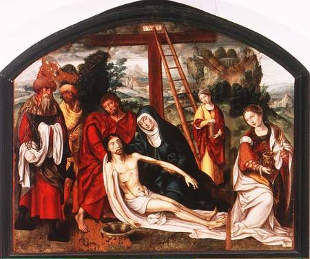 Descent from the Cross (panel) from Spanish School