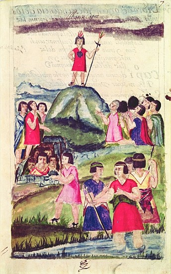 Illustration of Manco Capac, from ''Historia y Genealogia Real de los Reyes Incas del Peru, de sus h from Spanish School