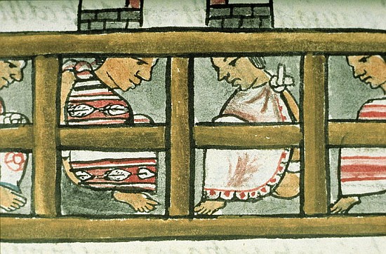 Ms Palat. 218-220 Book IX Aztec prisoners, from the ''Florentine Codex'' by Bernardino de Sahagun, c from Spanish School