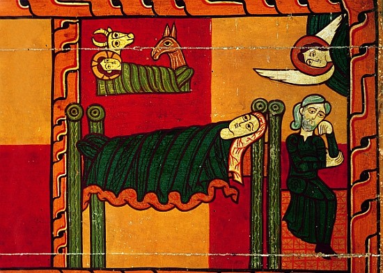 The Nativity, side panel from an altarpiece, Catalan (oil on wood panel) from Spanish School