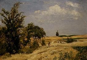 Reaper in the wheat field. from Stanislas Lépine