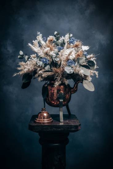 Bouquet of dried flowers Euka Blue