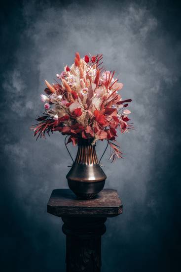 Bouquet of dried flowers “ruby passion”