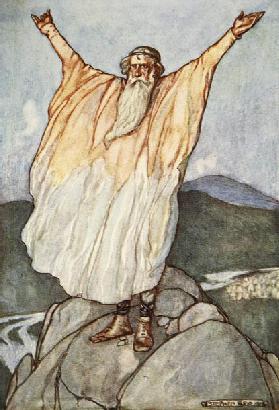 The Moment of Good-luck is come, illustration from Cuchulain, The Hound of Ulster, by Eleanor Hull (