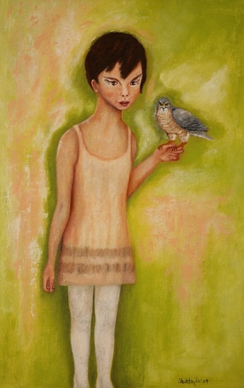 Trust-Girl with a Sparrow Hawk from Stevie  Taylor