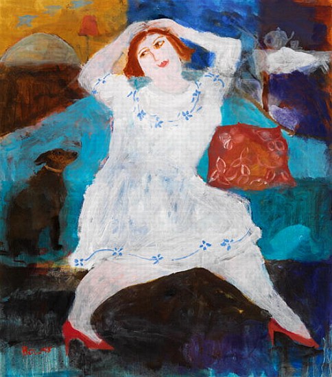 The Red Shoes, 2004 (oil on board)  from Susan  Bower