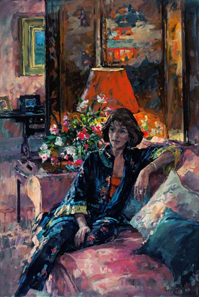 Mrs Peter Hambro, 1996 (oil on canvas)  from Susan  Ryder