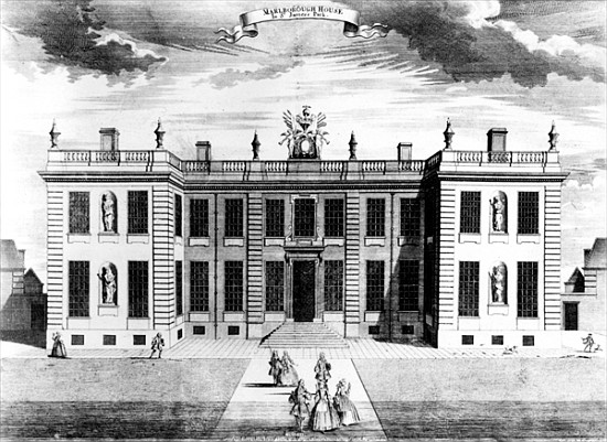 View of Marlborough House in Pall Mall, Westminster from Sutton Nicholls