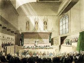 Court of King''s Bench, Westminster Hall, from ''The Microcosm of London''; engraved by J. Black (fl