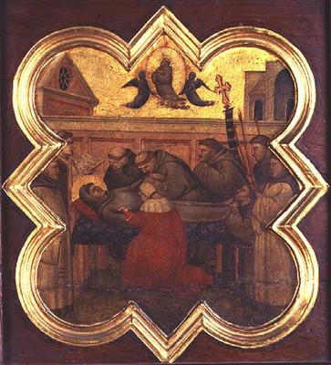The Death of St. Francis (tempera on panel) from Taddeo Gaddi