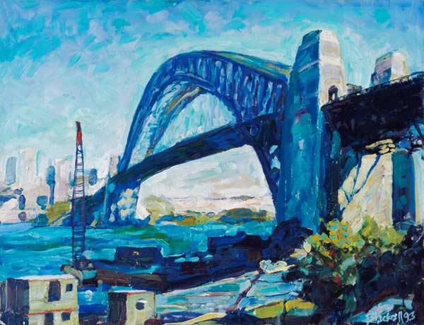 Sydney Harbour Bridge, 1995 (oil on canvas) 