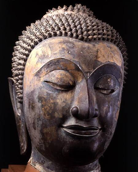 Head of a giant Buddha from Thai