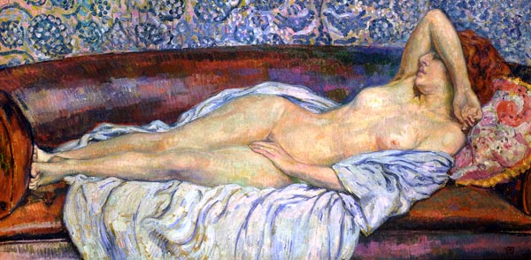 Lying female act. from Theo van Rysselberghe