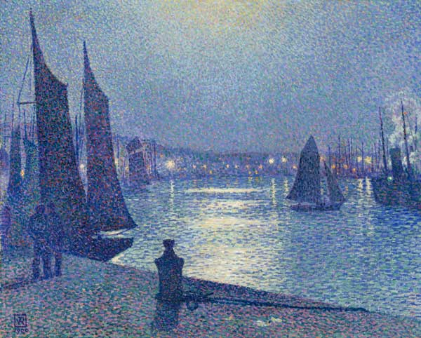 moonlit night in Boulogne from Theo van Rysselberghe