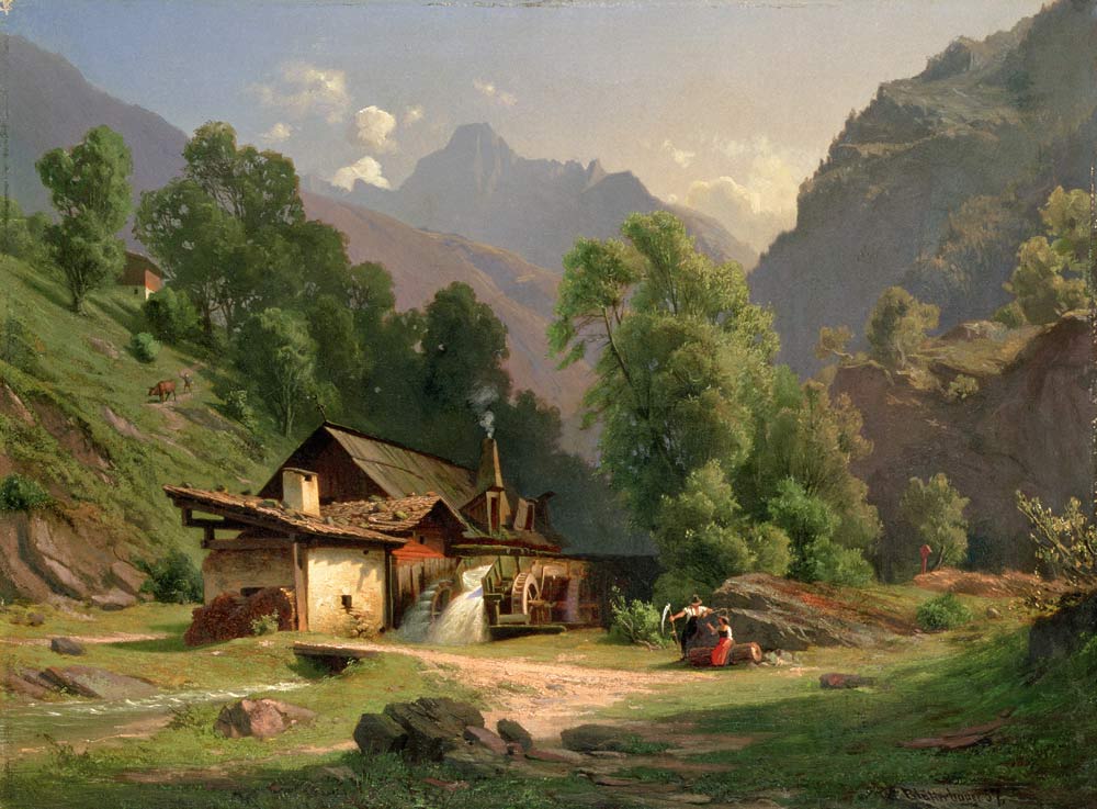 Blacksmith's House in a Valley from Theodor Blatterbauer