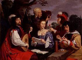The five senses (high society when playing instruments in a park)