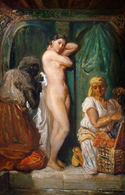 The Bath in the Harem from Théodore Chassériau