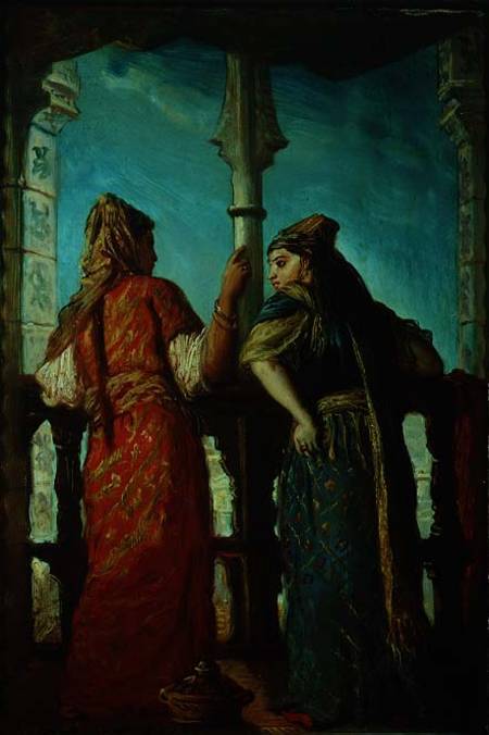 Jewish Women at the Balcony, Algiers from Théodore Chassériau