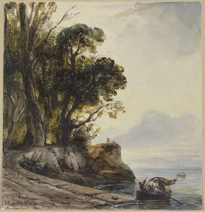 Coastal landscape from Théodore Gudin