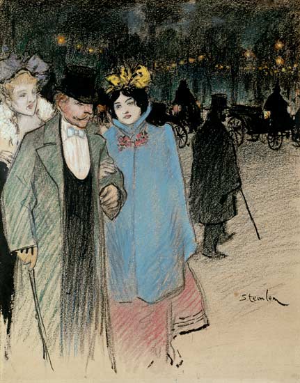 To the theater from Théophile-Alexandre Steinlen