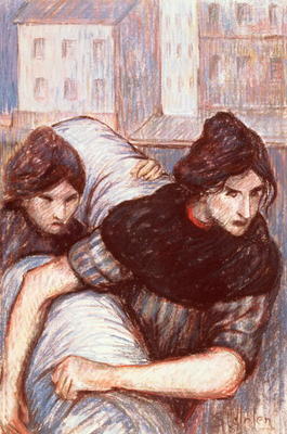 The Laundresses, 1898 (pastel on canvas) from Théophile-Alexandre Steinlen
